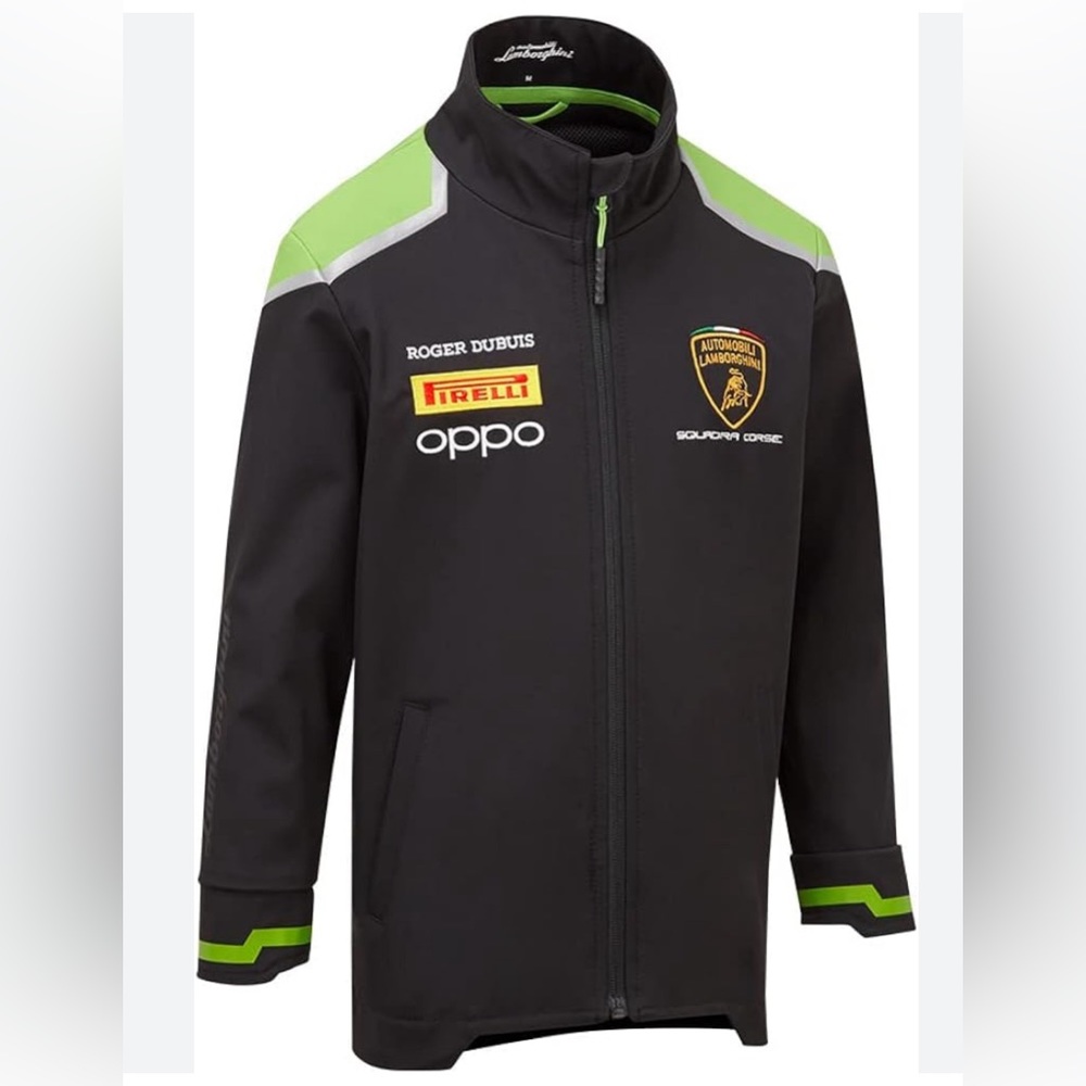 Automobili Lamborghini Squadra Corse Kids L Softshell Jacket Lambo Sweatshirt
